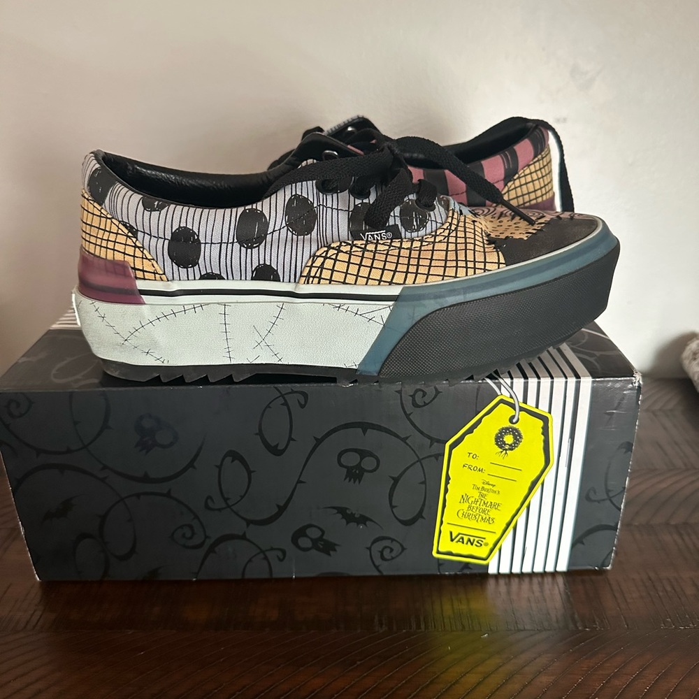 VANSxNightmare Before Christmas collab Sally stackform shoes, size 8 womens